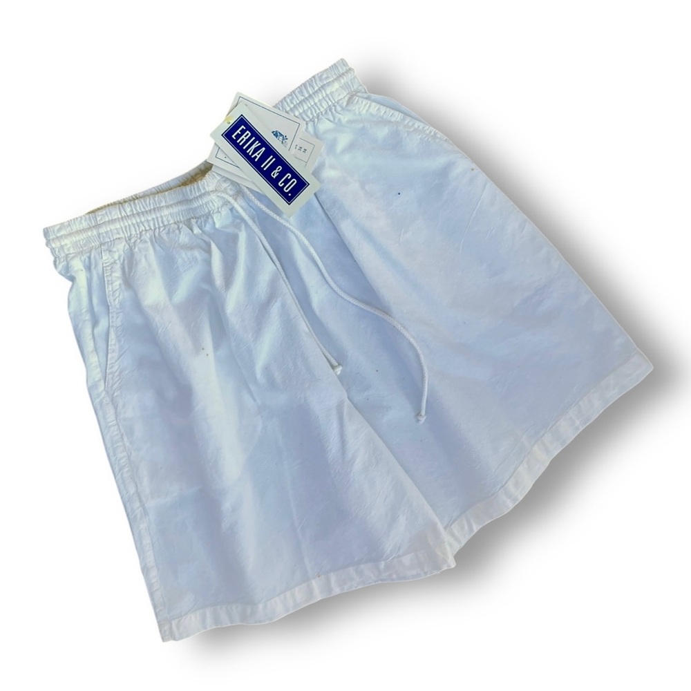 Erika N & Co. White Drawstring Shorts